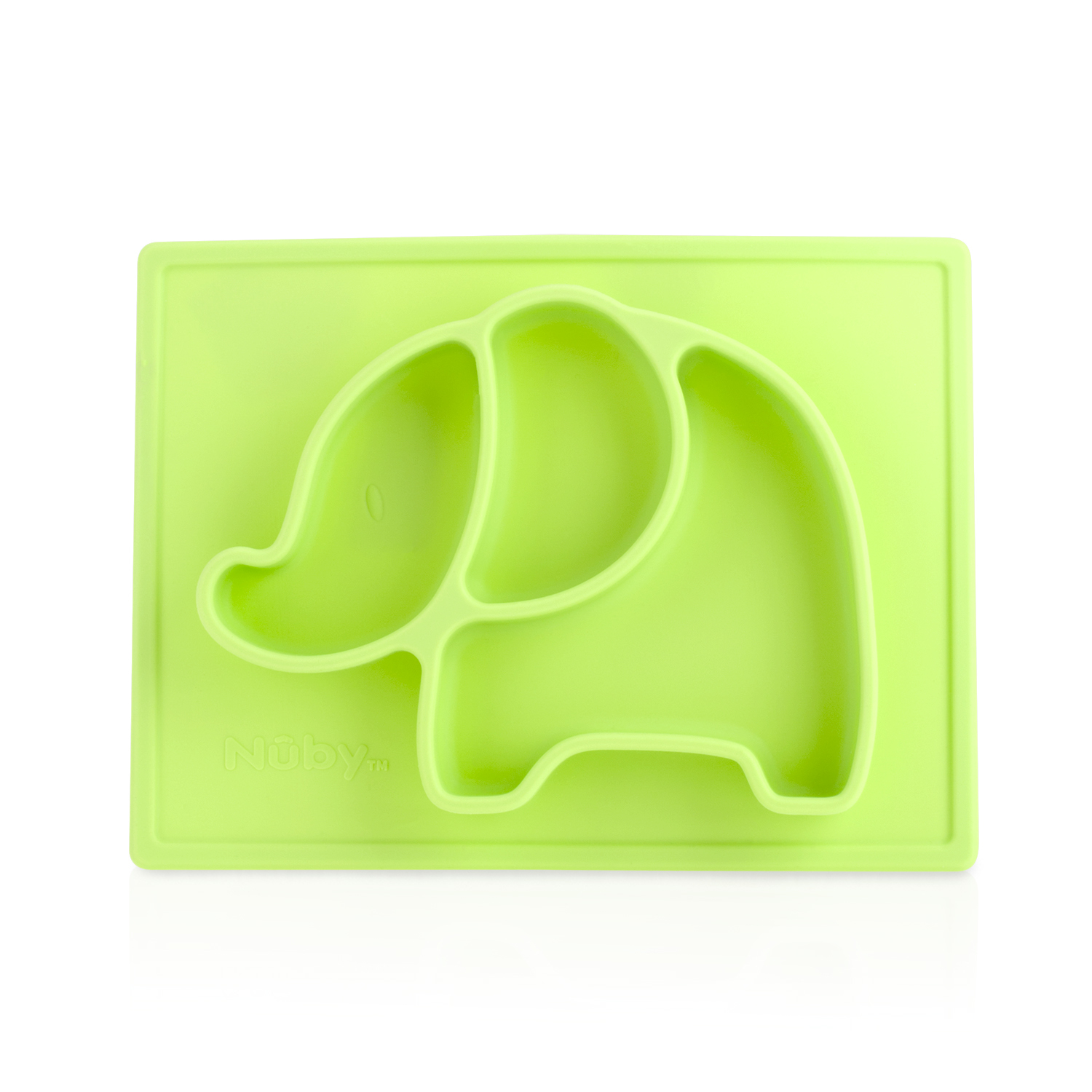 Wholesale Nuby Sure Grip Silicone Placemats Elephant Green (SKU
