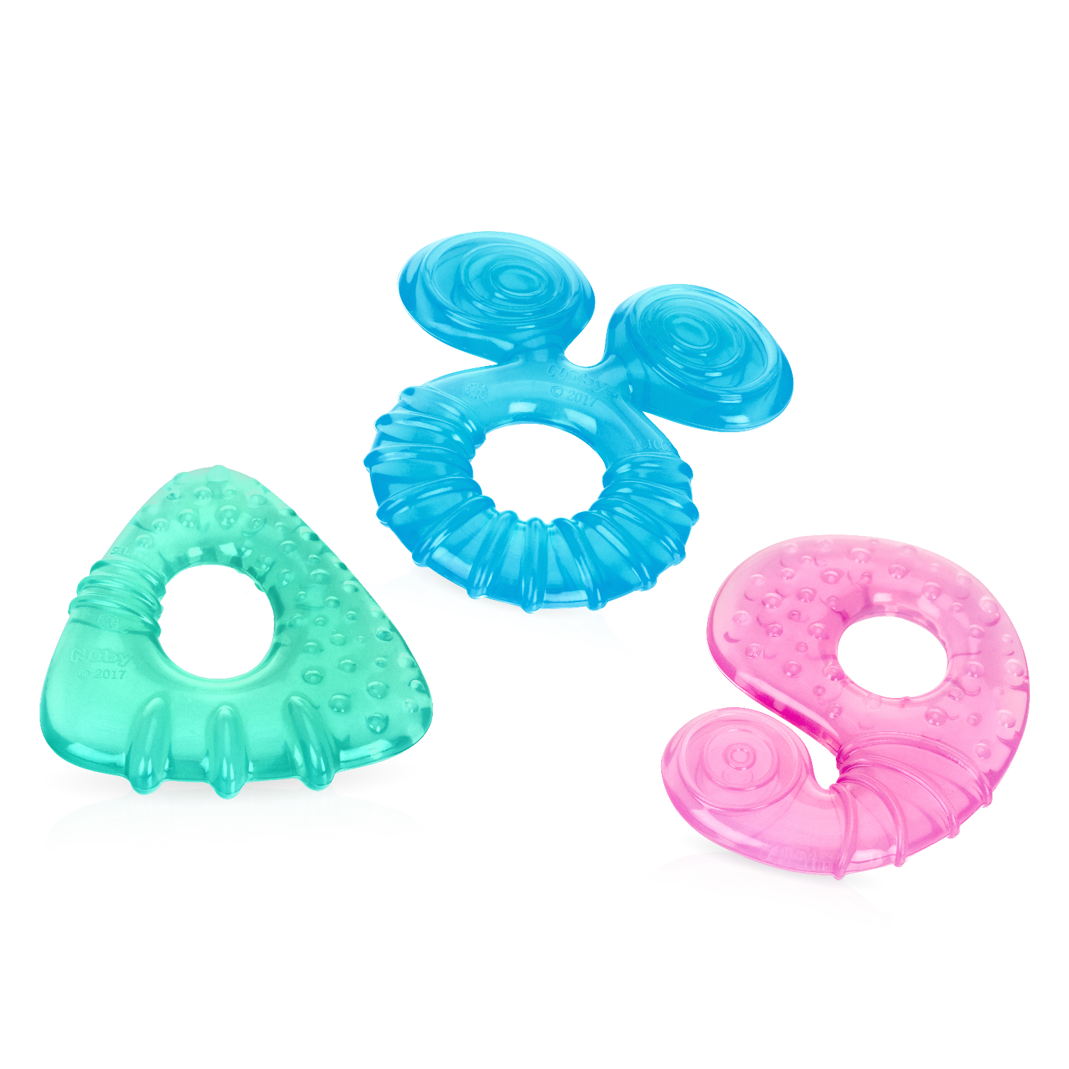 Wholesale Assorted Nuby Geometric Silicone Teether (SKU 2330399) DollarDays