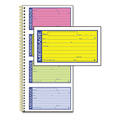 Wholesale Spiralbound Telephone Message Book Carbonless(2x$9.50)