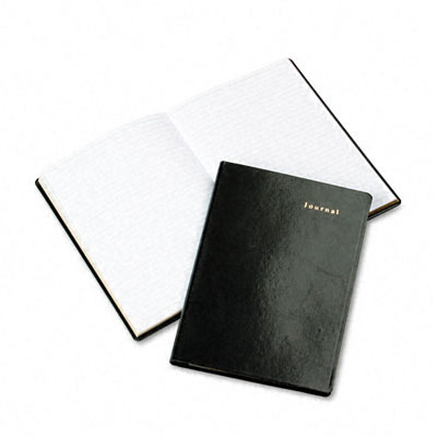 Office Supplies Day-Timer Bonded Leather Journal Black 160 Gold-Edged Page