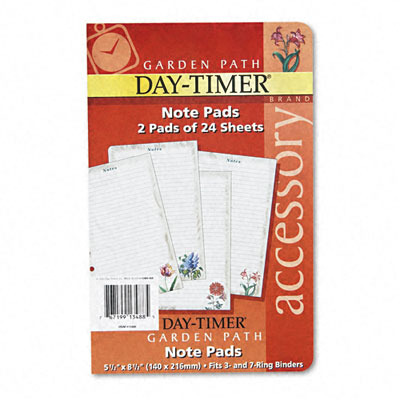 Office Supplies Day-Timer Wholesale Garden Path Notepads w/Four Designs 5-1/2 x 8-1/2(3x$5.81)