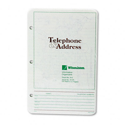 Wholesale Looseleaf Phone/Address Book Refill 5-1/2 x 8-1/2(3x$7.11)