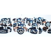 Leather Adjustable Length Bracelet