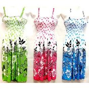 Polka Dot Design Floral Dresses