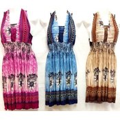 Cultural Printed Short Dresses