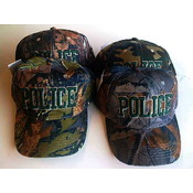 Camouflage Police Hats - Adjustable Sizes