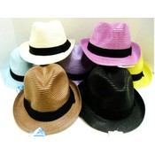 Colorful Wovens Fedora Hats - Bright Colors Wholesale Bulk