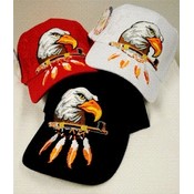 Wholesale Baseball Hats Eagle Head with Feathers