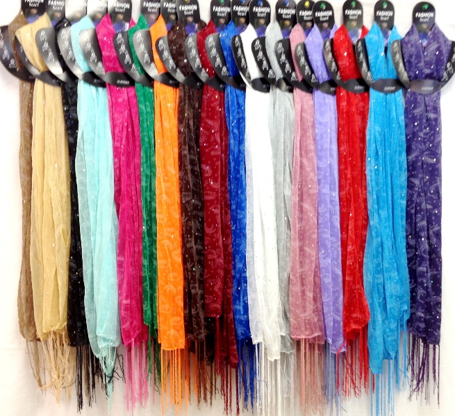 Wholesale Lightweight Assorted Scarves (SKU 1334174) DollarDays