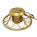 Heavy Duty Fancy Gold Metal Rotating Artificial Christmas Tree Stand
