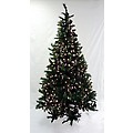 6.5' Pre-Lit Frosted Mixed Pine Artificial Christmas Tree - Clear Lights