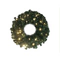 30" Pre-Lit Battery Operated LED Lighted Christmas Wreath - Warm Clear Lights