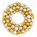 16" Shades of Gold Goddess Shatterproof Christmas Ball Ornament Wreath