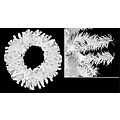 24" White Canadian Pine Artificial Christmas Wreath - Unlit
