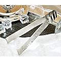 Pack of 4 Sleek Nickel-Finish Ice Tongs with Beveled Hinge 8.5"