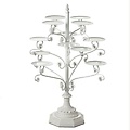 20" Elegant Flower Gem Twelve Arm White Cupcake Holder Tower