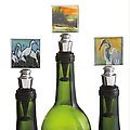 Pack of 6 Beach Shore/Bird Themed Wine Bottle Stoppers