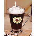 Pack of 4 Coffee Shop French Vanilla Latte Glass Mug Candles