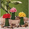 Pack of 6 Garden Party Flower Bouquet Hibiscus Scented Candles