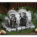 Pack of 2 Unscented Gray Elephant Herd Shaped Candles
