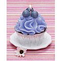 Pack of 6 Sweet Treats Cupcake Candles - Blueberry Scented