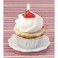 Pack of 6 Sweet Treats Cupcake Candles - Strawberry Shortcake Scented