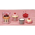 Pack of 6 Sweet Treats Ceramic Filled Cupcakes Scented Candles