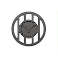 NCAA Texas Longhorns Sports Round Cast Iron Branding Grill Iron Accessory