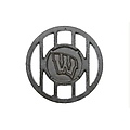 NCAA Wisconsin Badgers Sports Round Cast Iron Branding Grill Iron Accessory