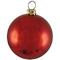 Shiny American Red Commercial Shatterproof Christmas Ball Ornament 4" (100mm)