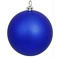 Matte Midnight Blue Commercial Shatterproof Christmas Ball Ornament 3.25" (80mm)