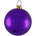 Shiny Royal Purple Commercial Shatterproof Christmas Ball Ornament 3.25" (80mm)