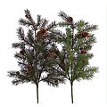 Club Pack of 12 Christmas Greens Angel Pine Cone Decorative Holiday Sprays 19"