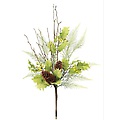 Pack of 12 Christmas Greens Cedar, Berry &amp; Pine Cone Decorative Winter Picks 18"