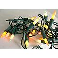 Set of 35 Fancy Multi-Colored Pastel Christmas Lights - Green Wire