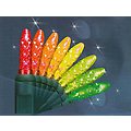 Set of 35 LED Colorwave M5 Christmas Lights Changes Red to Green - Green Wire