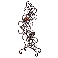 40" Contemporary Scroll Iron Grape and Vine Wine Rack