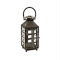16" Mission Style Weathered Black Pillar Candle La