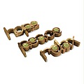 Set of 3 Inspirational Hope, Peace and Relax Wood Carved Tealight Candleholders