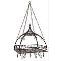 24" Bourbon Street Scroll Hanging Domed Pot Holder