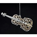 7" Seasons of Elegance Musical Instrument Ornate Cello Christmas Ornament