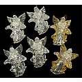 Club Pack of 144 Glittered Angel Christmas Ornaments 4.5"