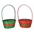 Club Pack of 36 Oval Red and Green Christmas Wicke