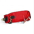Pack of 2 Sleek Insulated Single Wine Pouch Bottle Holder Carriers - Burgundy