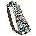 Pack of 2 Insulated Wine Bottle Backpack Tote Bags - Brown Flower