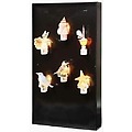 18.5" Roman Lights Black Night Light Displayer - Holds Up To 8 Lights