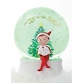 Pack of 4 LED Lighted Color Changing Elf on the Shelf Christmas Glitterdisks