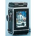 7.5" Vintage-Style Musical Crank Camera with Lighted &amp; Animated Christmas Scene