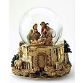 Set of 2 Fontanini Musical Lighted Bethlehem Nativity Glitterdomes #50127