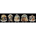 5-Piece Nativity Story Lawn Stake Christmas Yard Art 10"